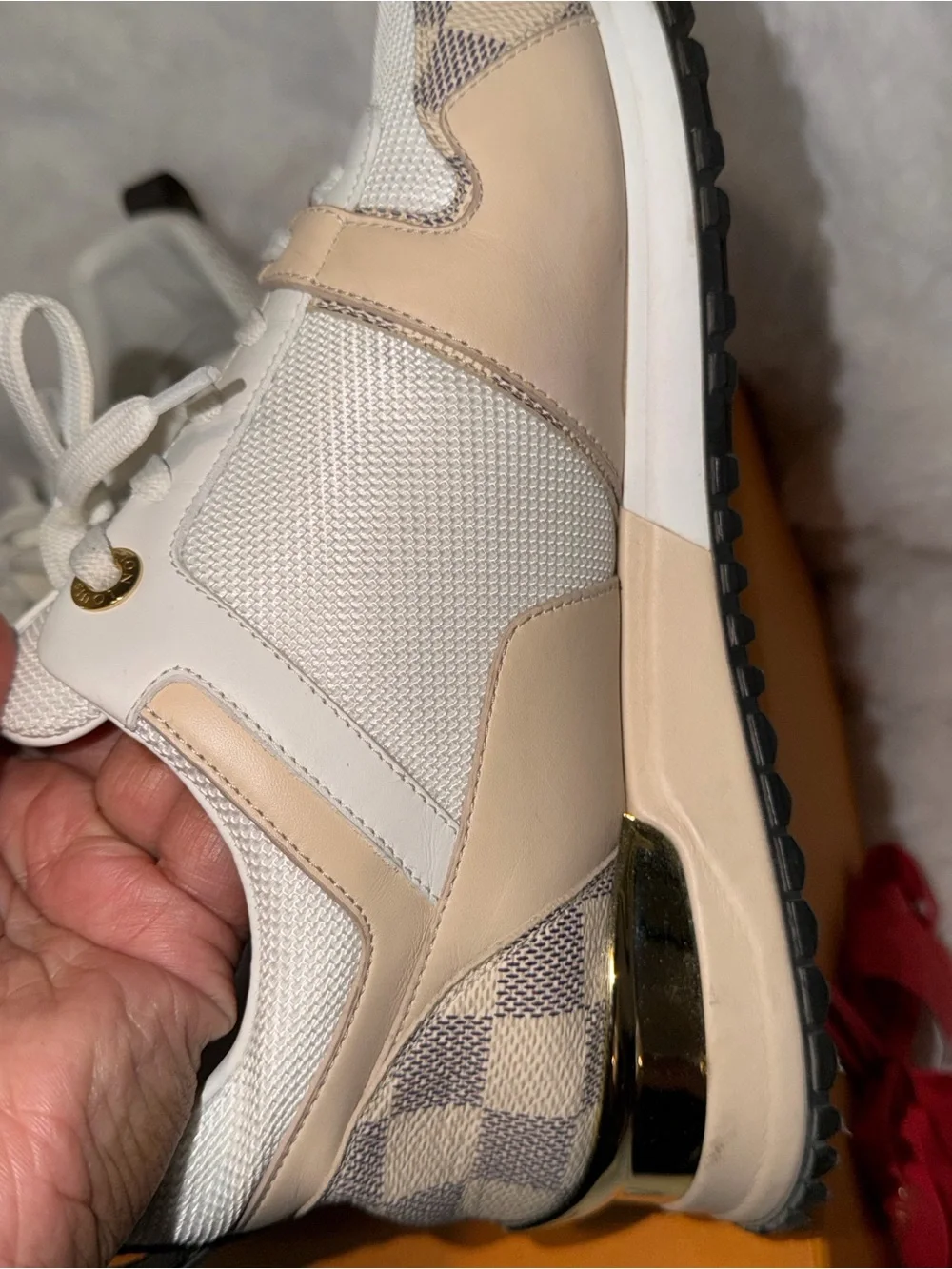 Louis Vuitton Damier Azur Runaway Sneakers- SIZE 39